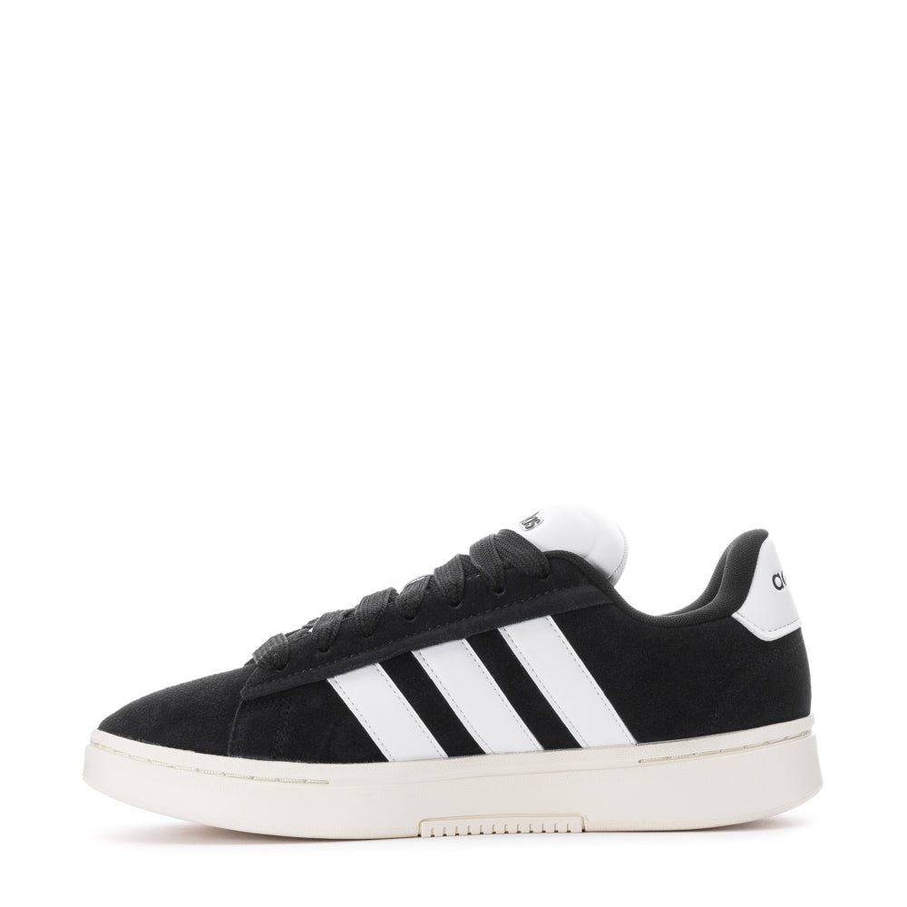 Men wearing Adidas Grand Court Alpha sneakers, perfect for casual outings and everyday wear.