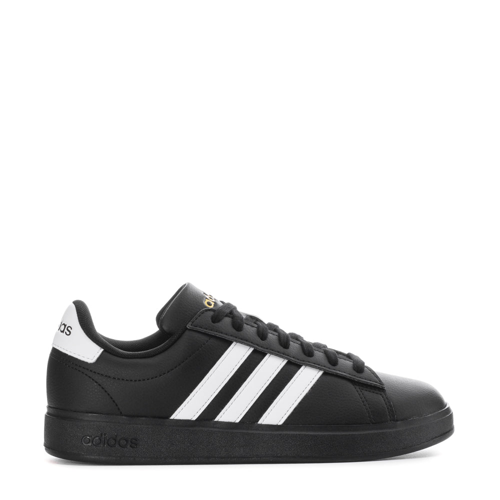 Side view of Adidas Grand Court 2.0 women's sneakers showcasing classic design