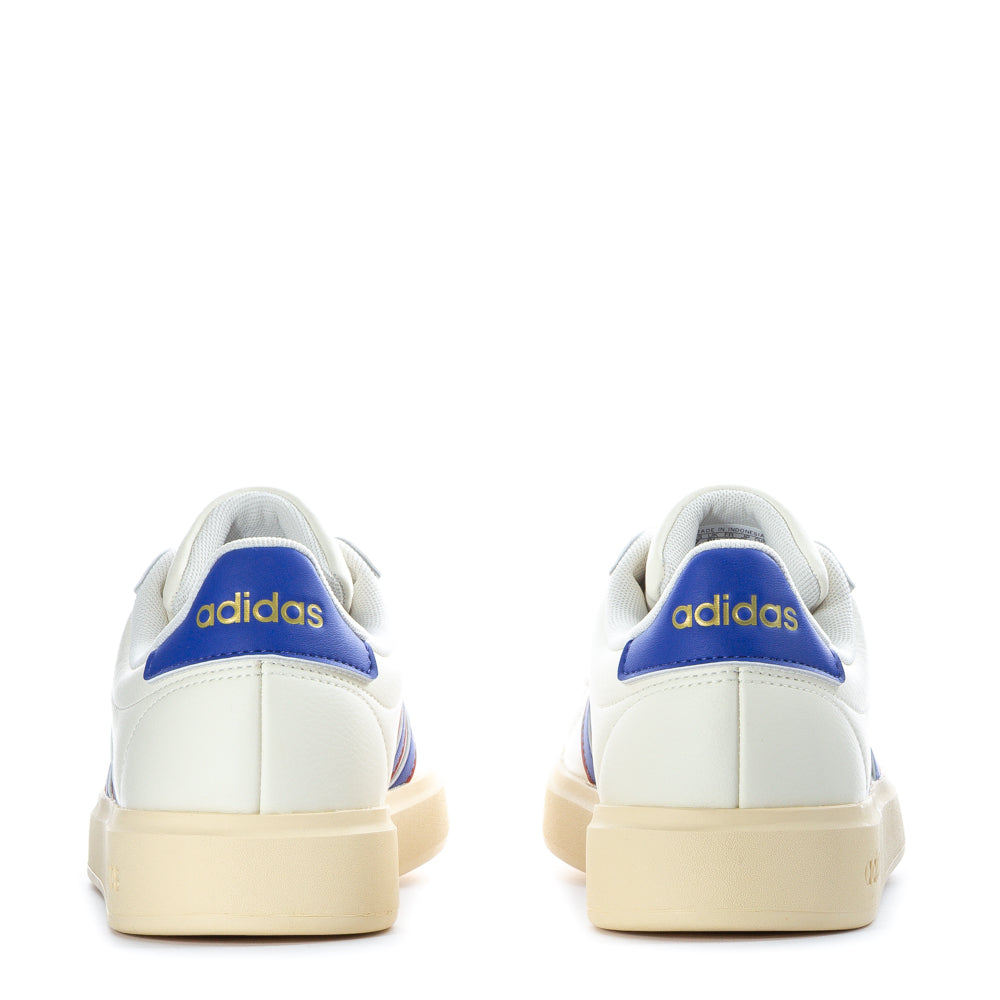 Side profile shot highlighting synthetic leather upper made with recycled materials and durable rubber outsole