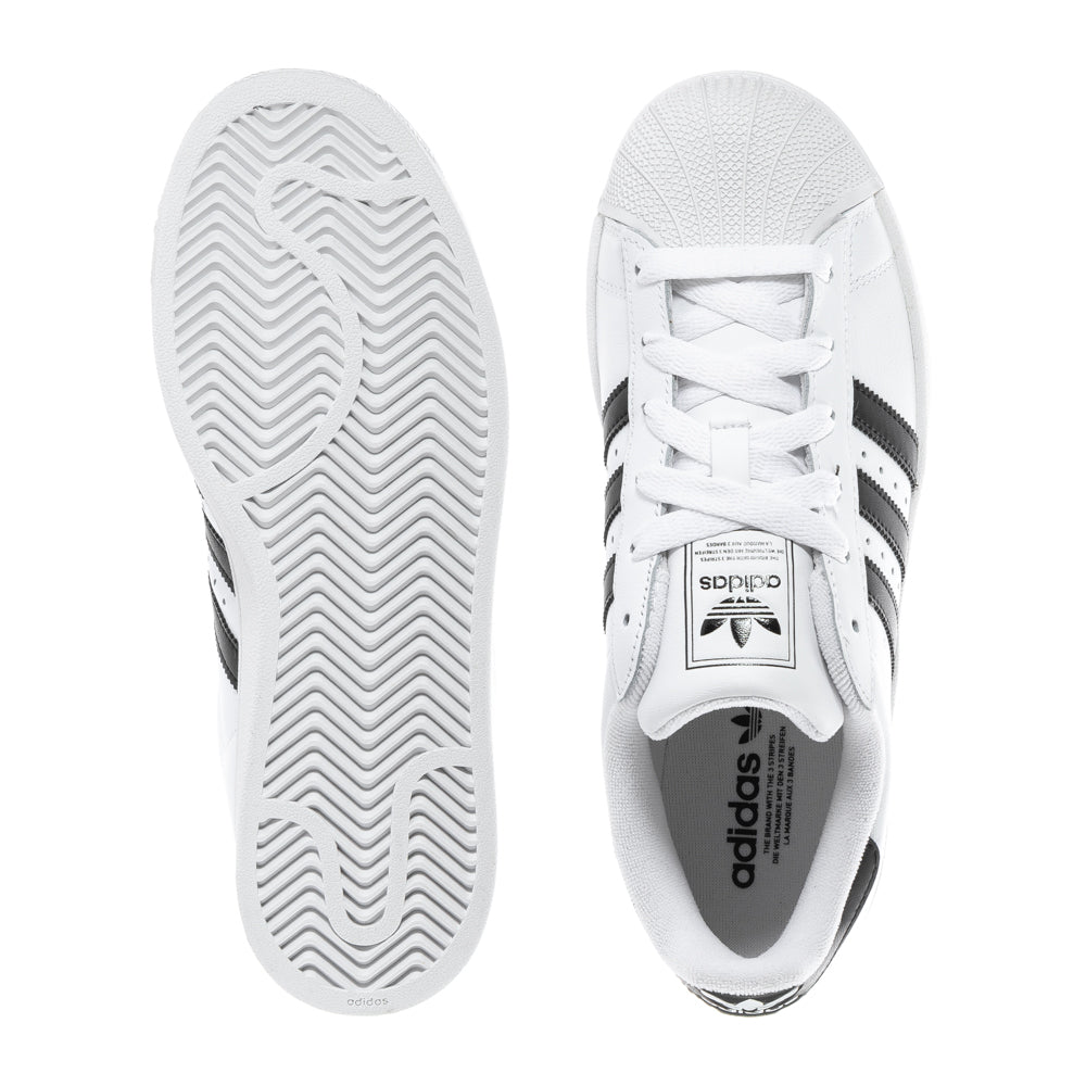 adidas Superstar II youth sneakers in monochrome color with rubber shell-toe