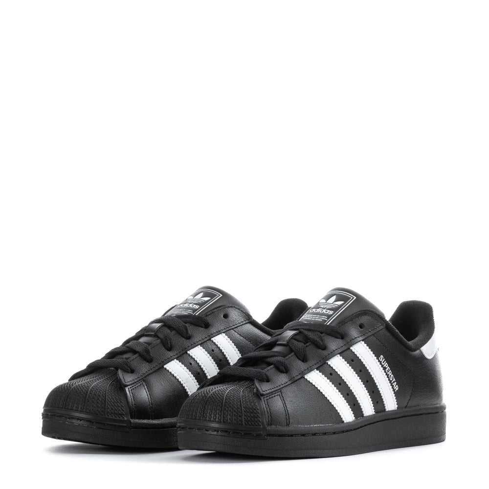 Adidas Superstar II Youth Sneakers showcasing the signature serrated 3-Stripes and cushioned insole.