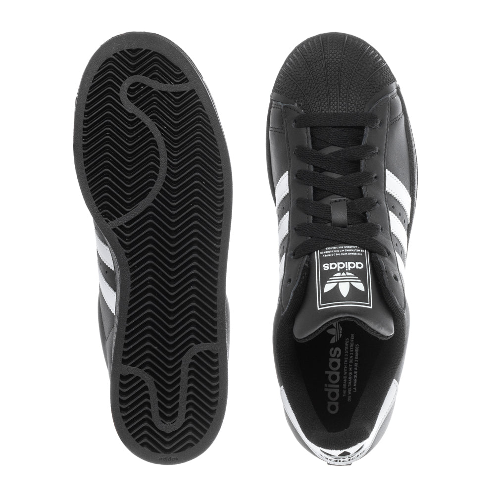 Adidas Superstar II mens sneakers with leather upper and rubber shell-toe, showcasing timeless style