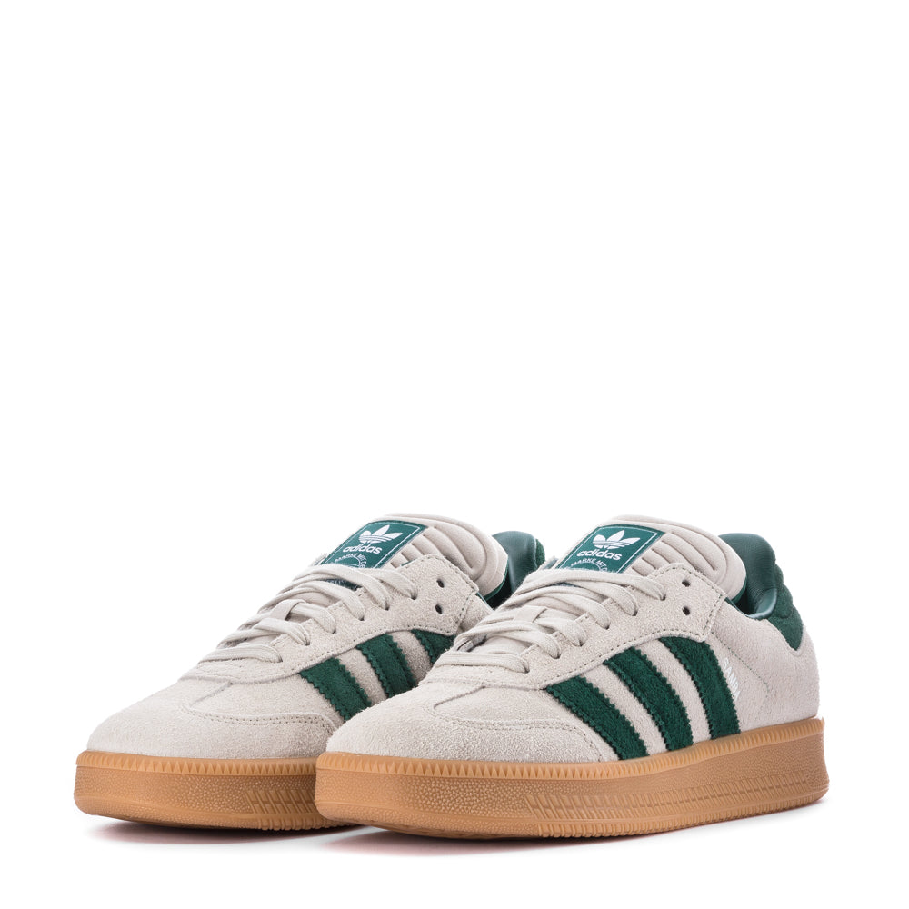 Adidas Samba XLG styled with baggy jeans and a graphic tee, perfect for everyday casual outings.