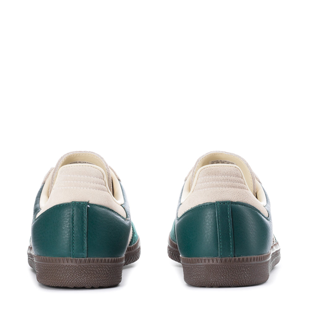 Side view of Adidas Samba OG shoes highlighting the low-profile rubber sole