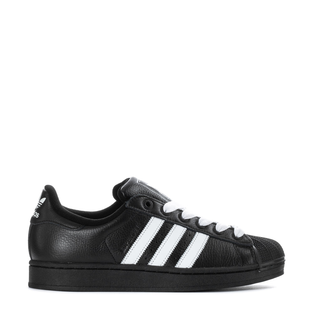 adidas Superstar II mens sneakers with leather upper and EVA cushioning from a front angle