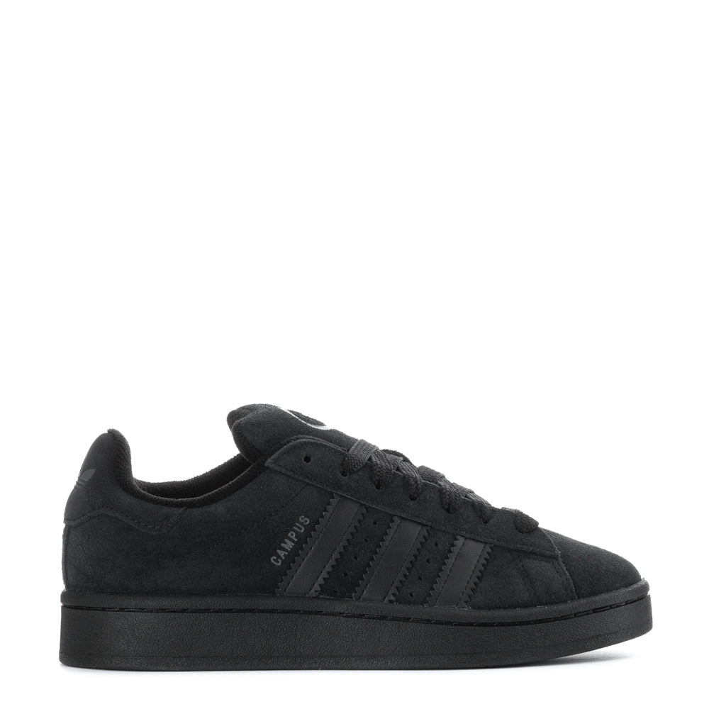 Adidas Campus youth sneakers in grey and royal blue side view