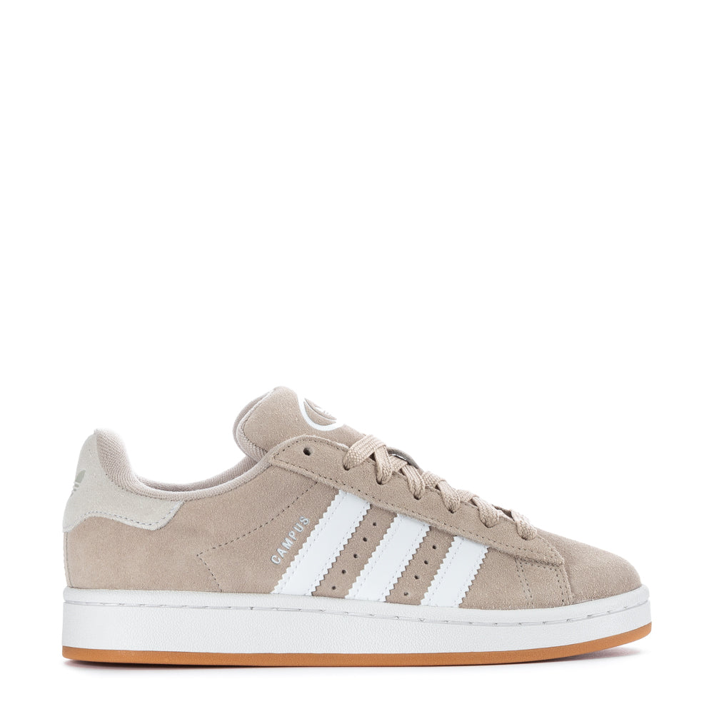 Adidas Campus 00s youth sneakers in grey with classic 3-Stripes and thick laces