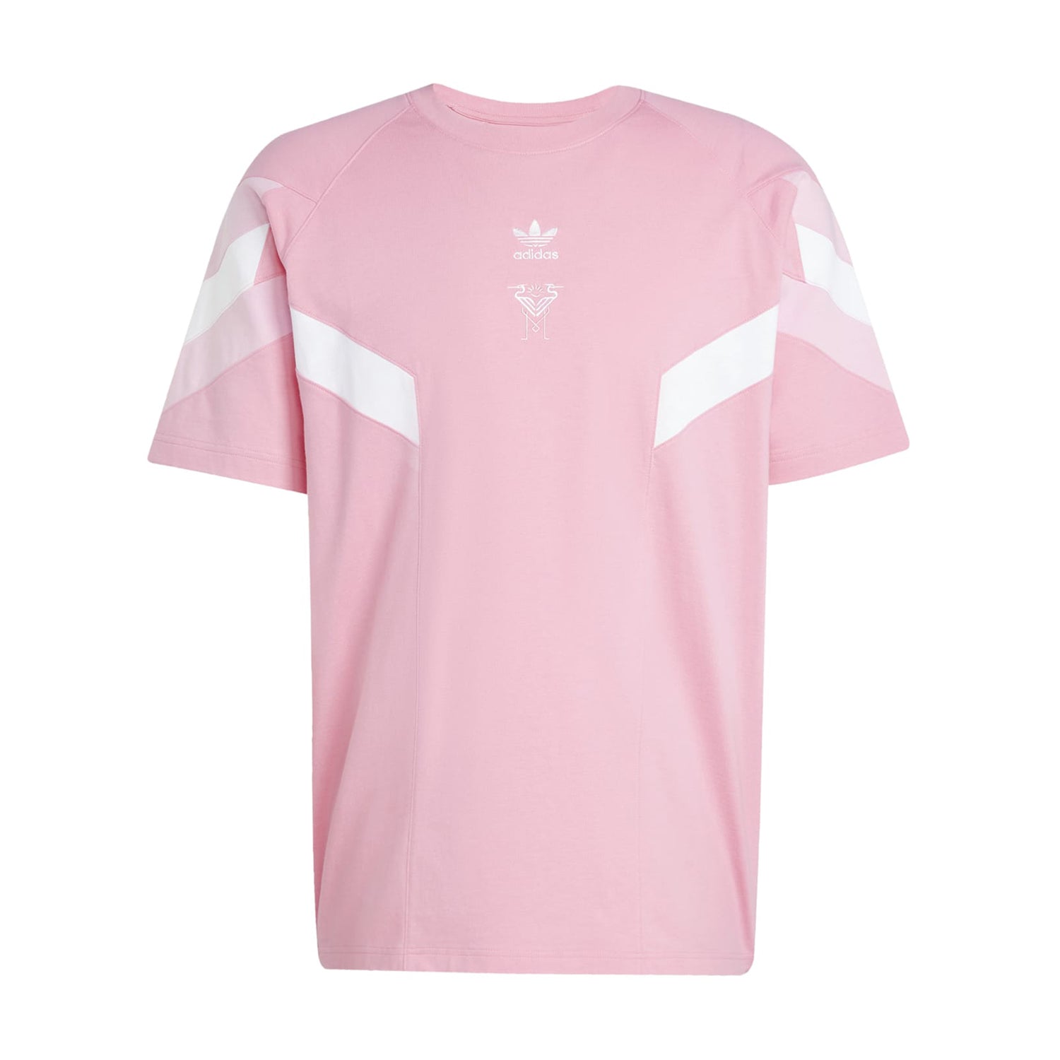 Front view of Inter Miami men's lightweight cotton sports tee on display.