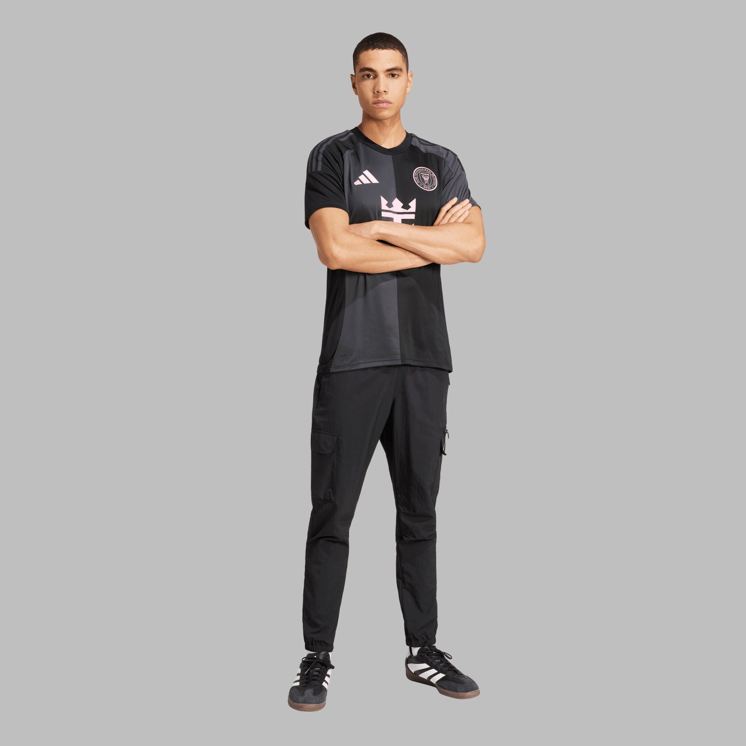 Inter Miami 25/26 away jersey mens front view with team crest