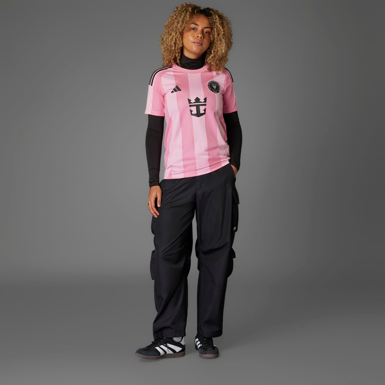 Back view of the Miami soccer jersey emphasizing the breathable fabric and regular fit.