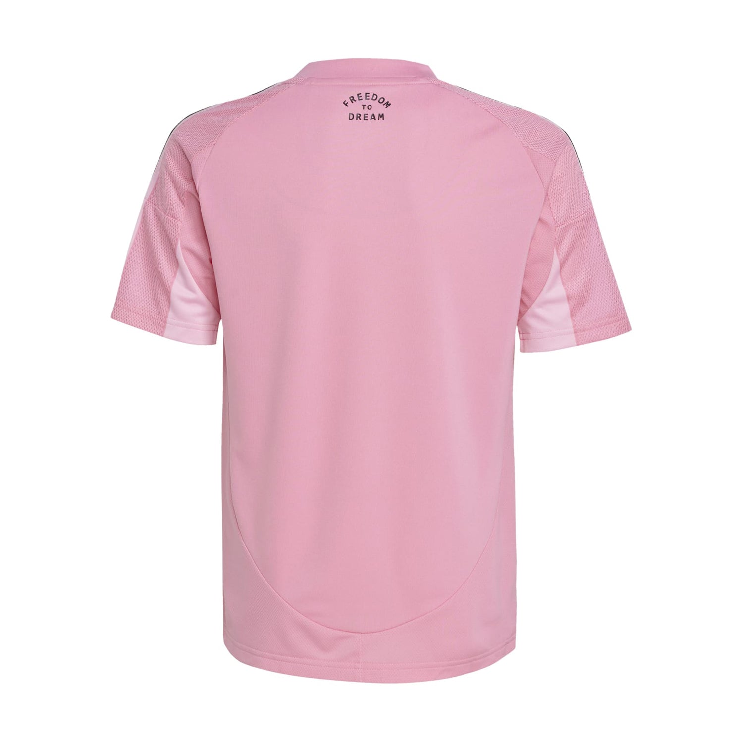 Back side of adidas soccer jersey showcasing breathable fabric and tailored fit
