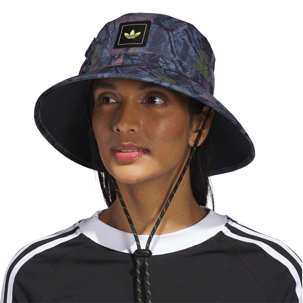 Outdoor enthusiast wearing the boonie hat during a camping trip