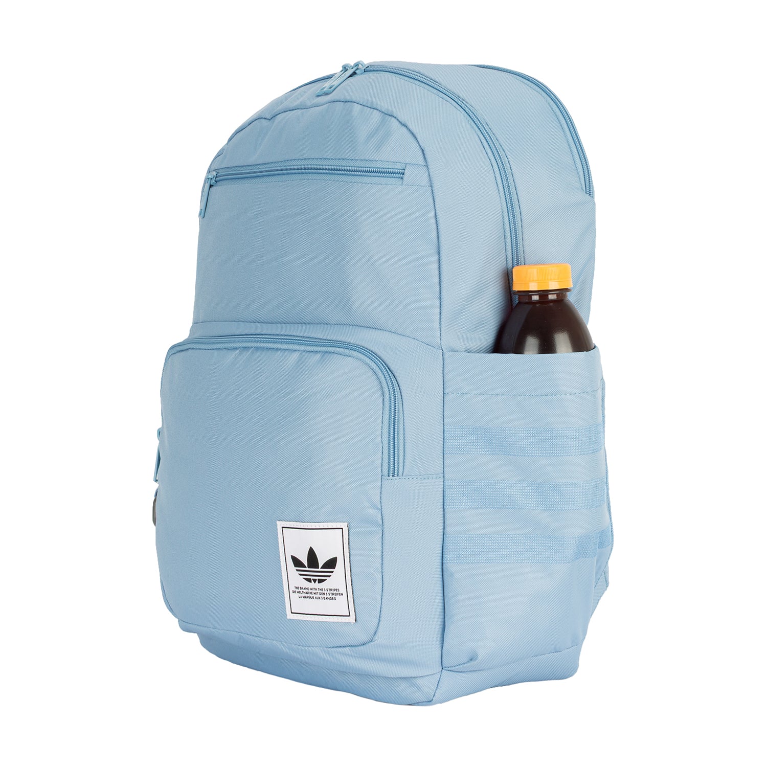 Woman carrying the stylish backpack while traveling, highlighting its versatile use