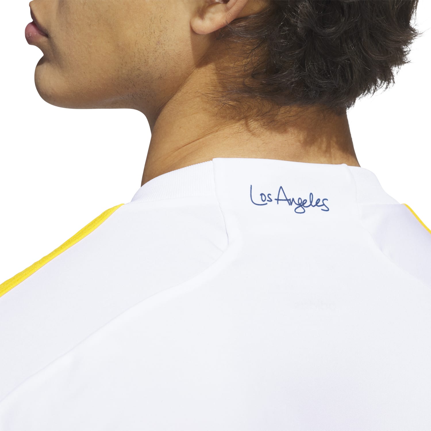 Front view of Galaxy 25/26 replica home football jersey for men