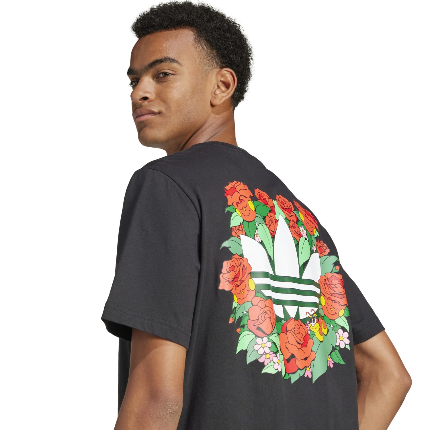 Side angle of the mens breathable athletic t-shirt, highlighting its lightweight material and comfort.