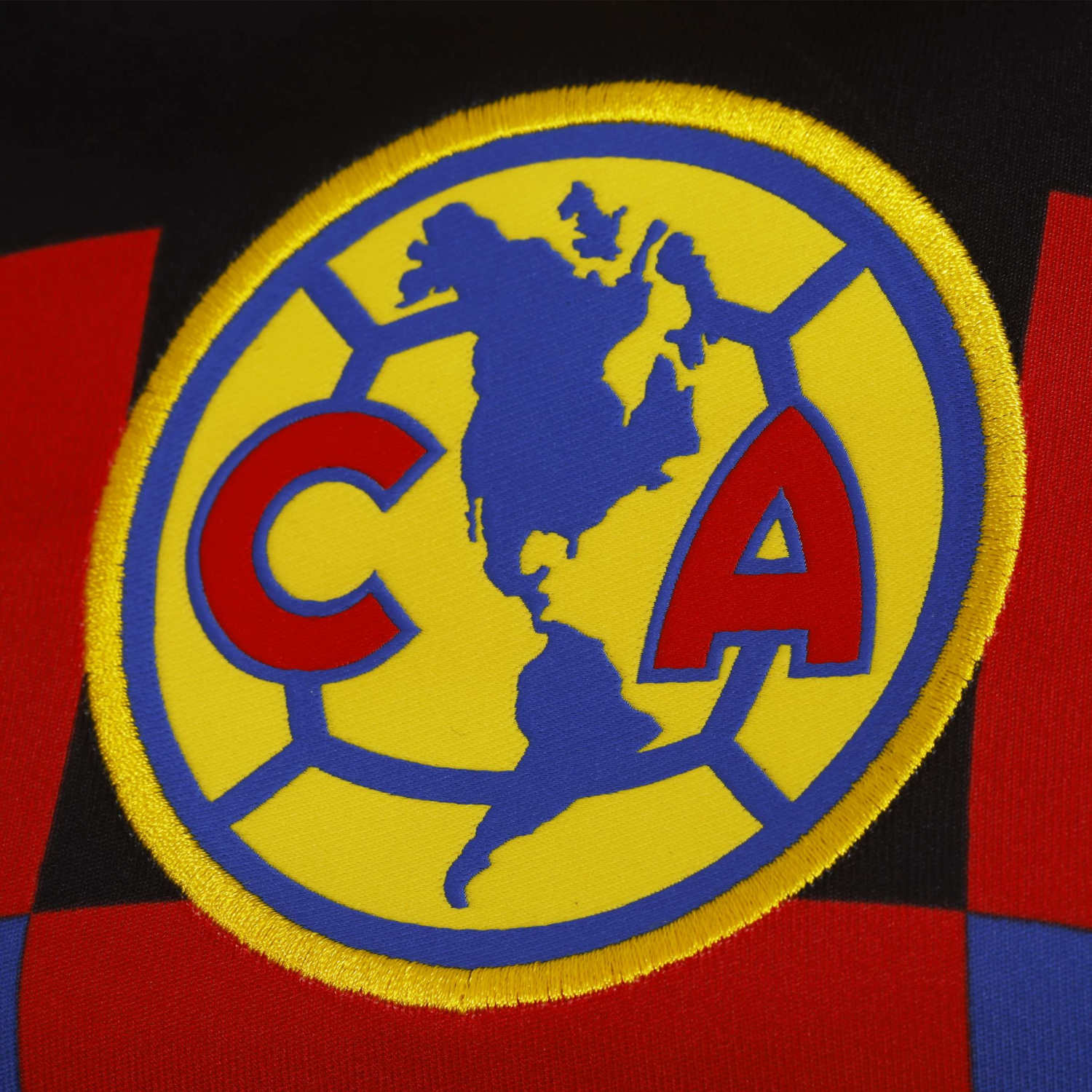 Person wearing the Club America replica home jersey during a match