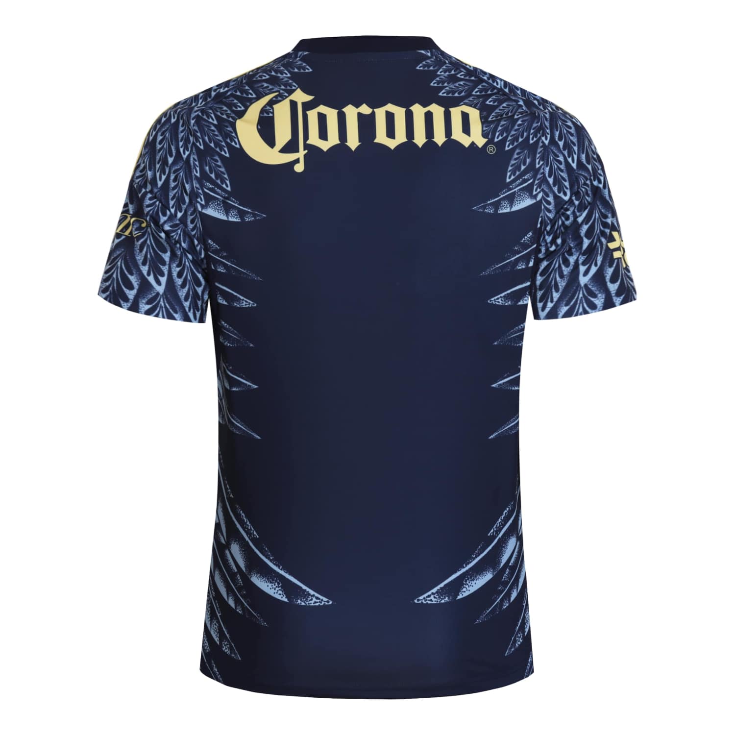 Back view of the official Club America away shirt authentic, showcasing the players name.