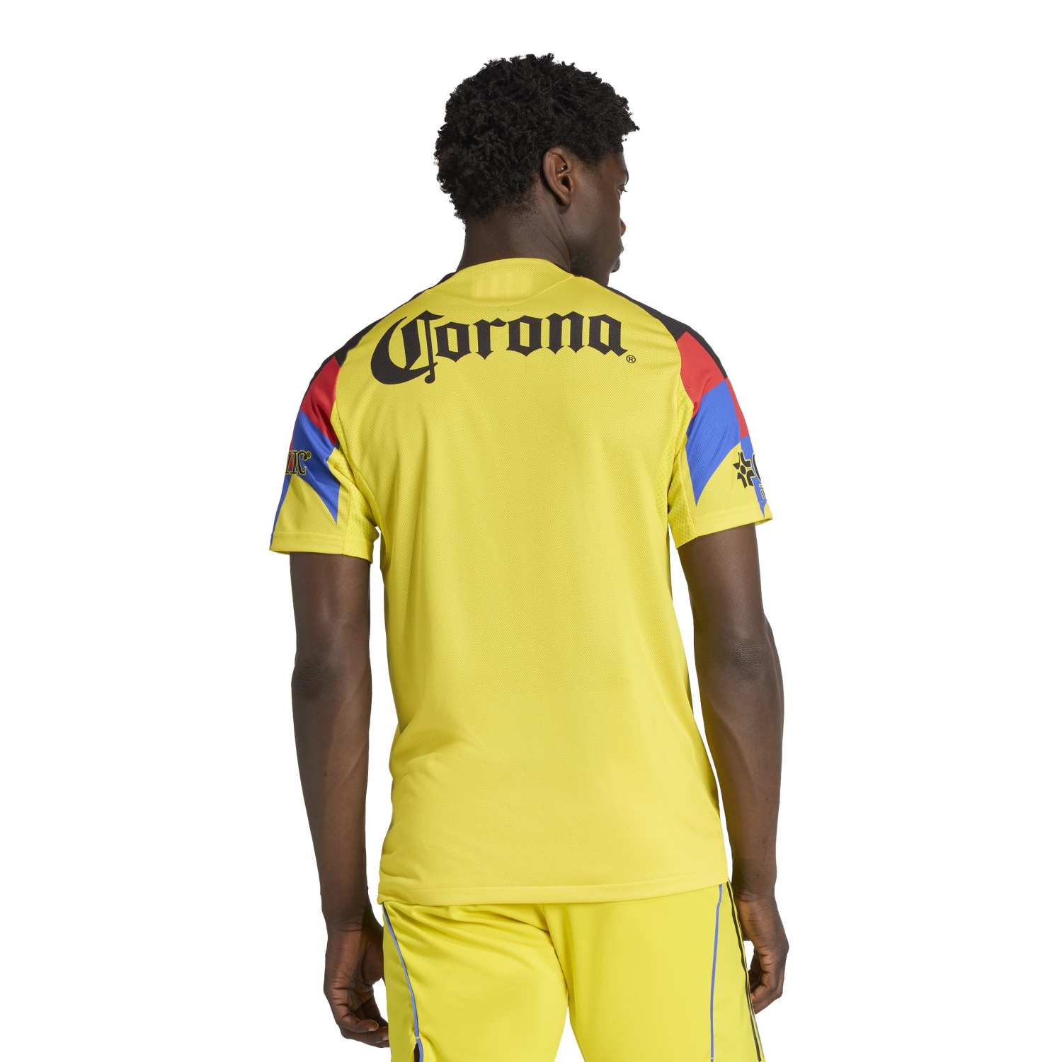Front view of the Club America 2025 Authentic Home Jersey for Men, showcasing vibrant colors and logo.