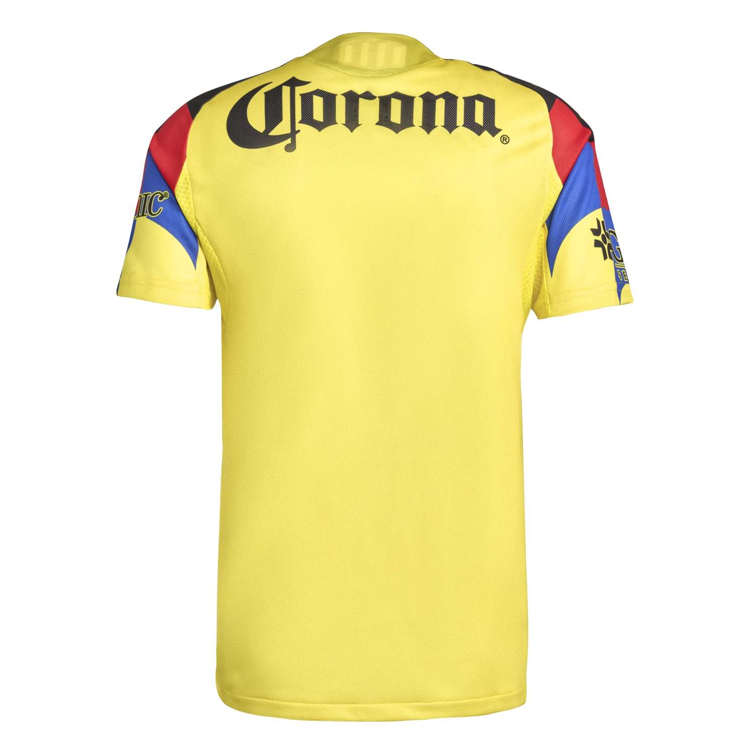 Side angle of the Club America mens jersey, highlighting the breathable fabric and comfortable fit.