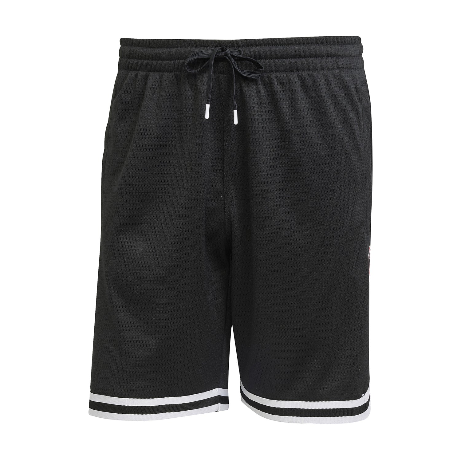 Close-up of men's basketball shorts with pockets for sports and casual wear