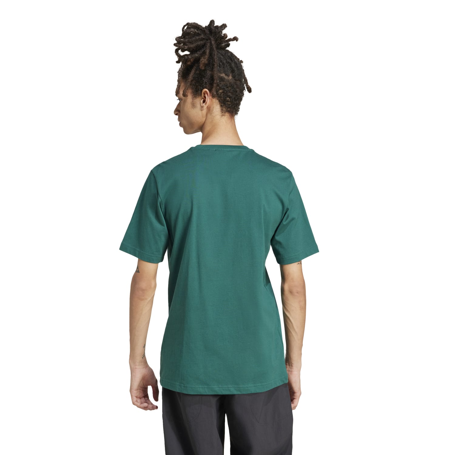 Back view highlighting the classic Trefoil design on the Adidas Monogram Mens Tee.