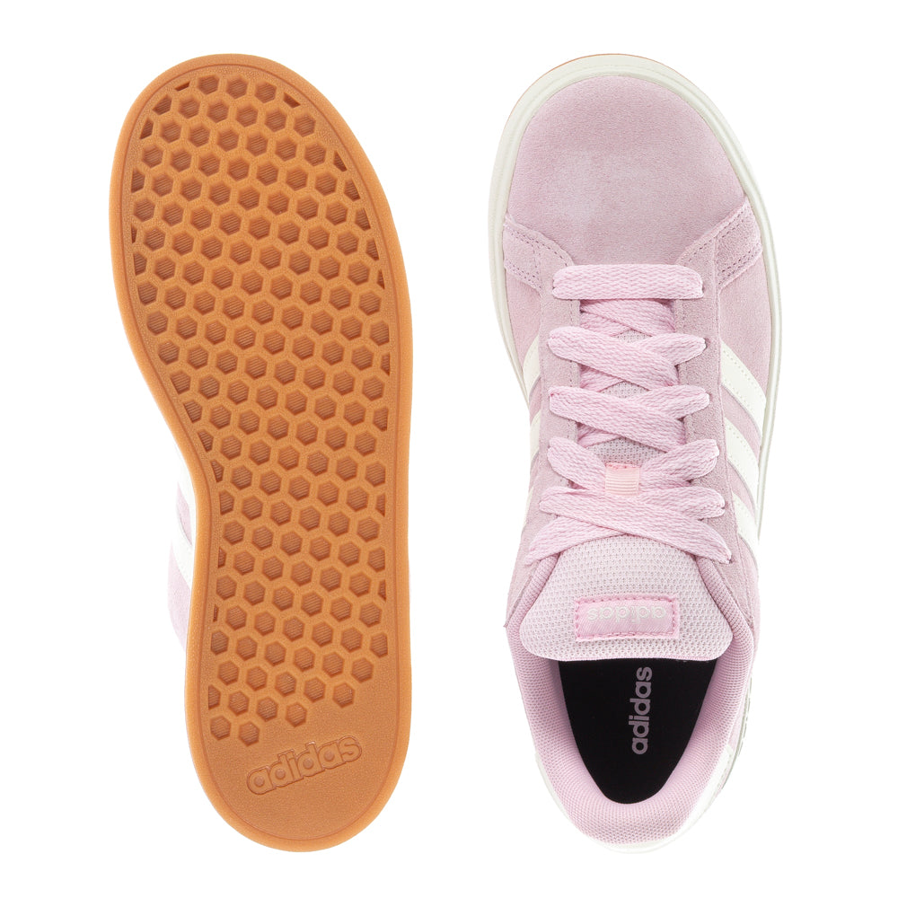 Youth Grand Court Athletic Sneakers, side view, perfect for sports activities.