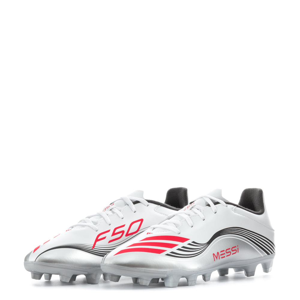 adidas F50 Club FG Messi soccer cleats in action on the soccer field