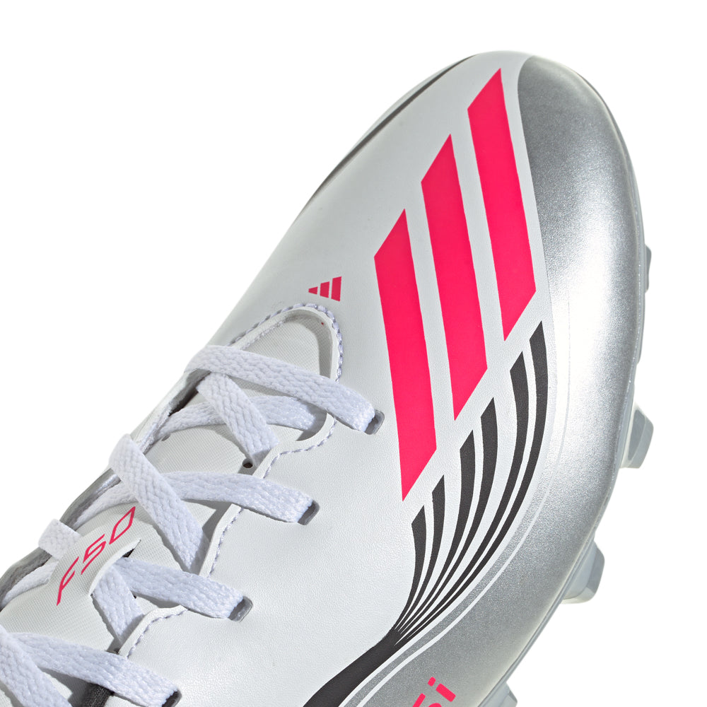 adidas F50 Club FG Messi soccer cleats in action on the soccer field
