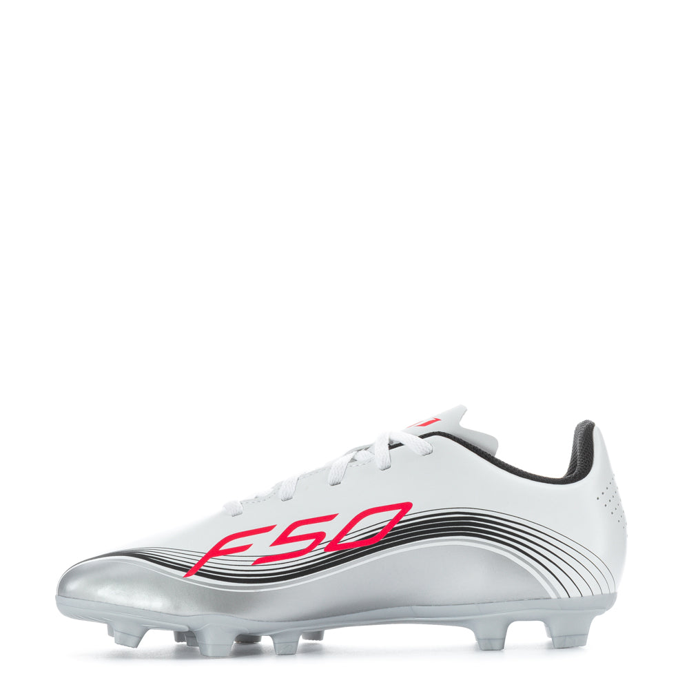 Close-up of the soft toe box of the F50 Club FG cleats, perfect for ball control and dribbling.
