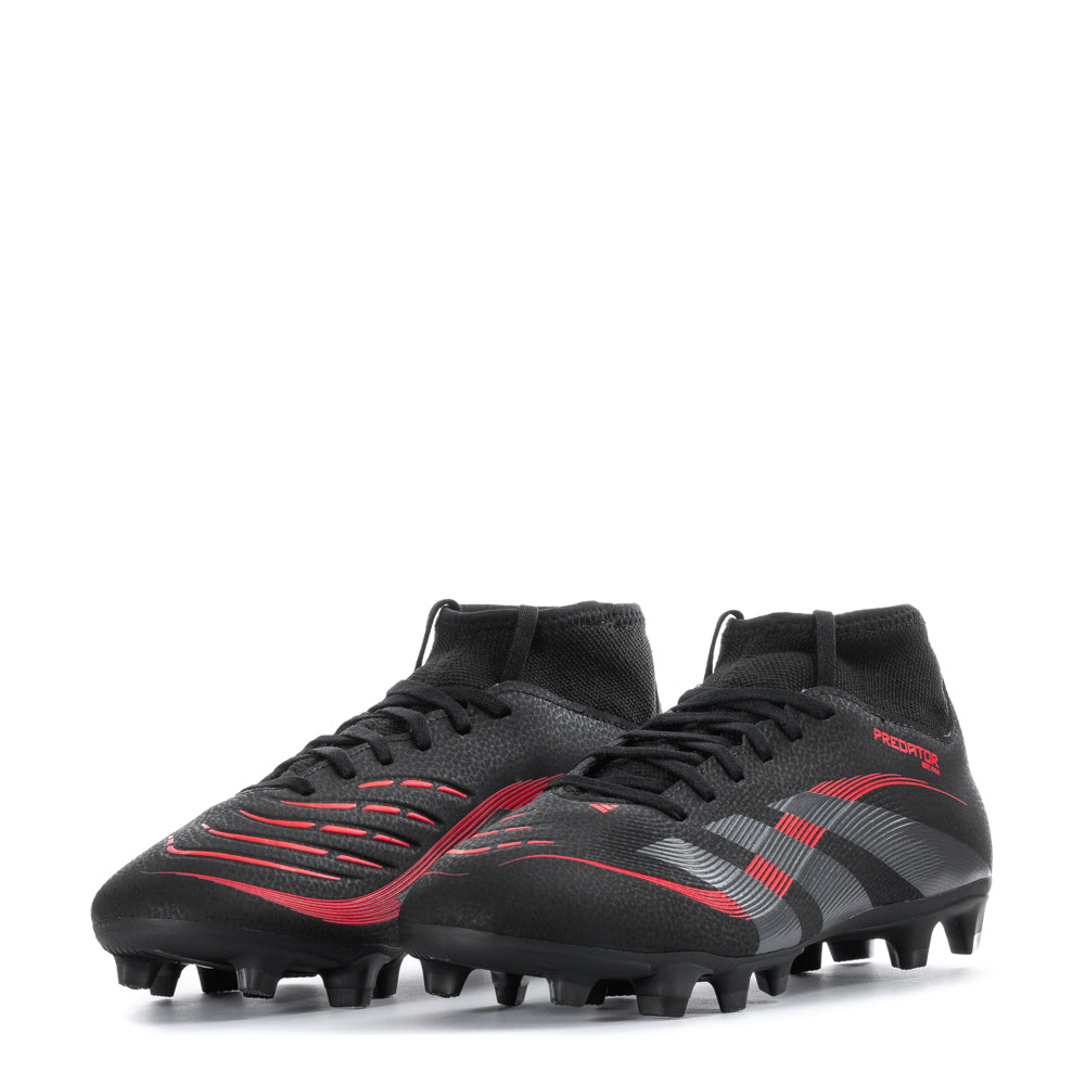 Player wearing adidas Predator Club Sock FG/MG on a soccer field