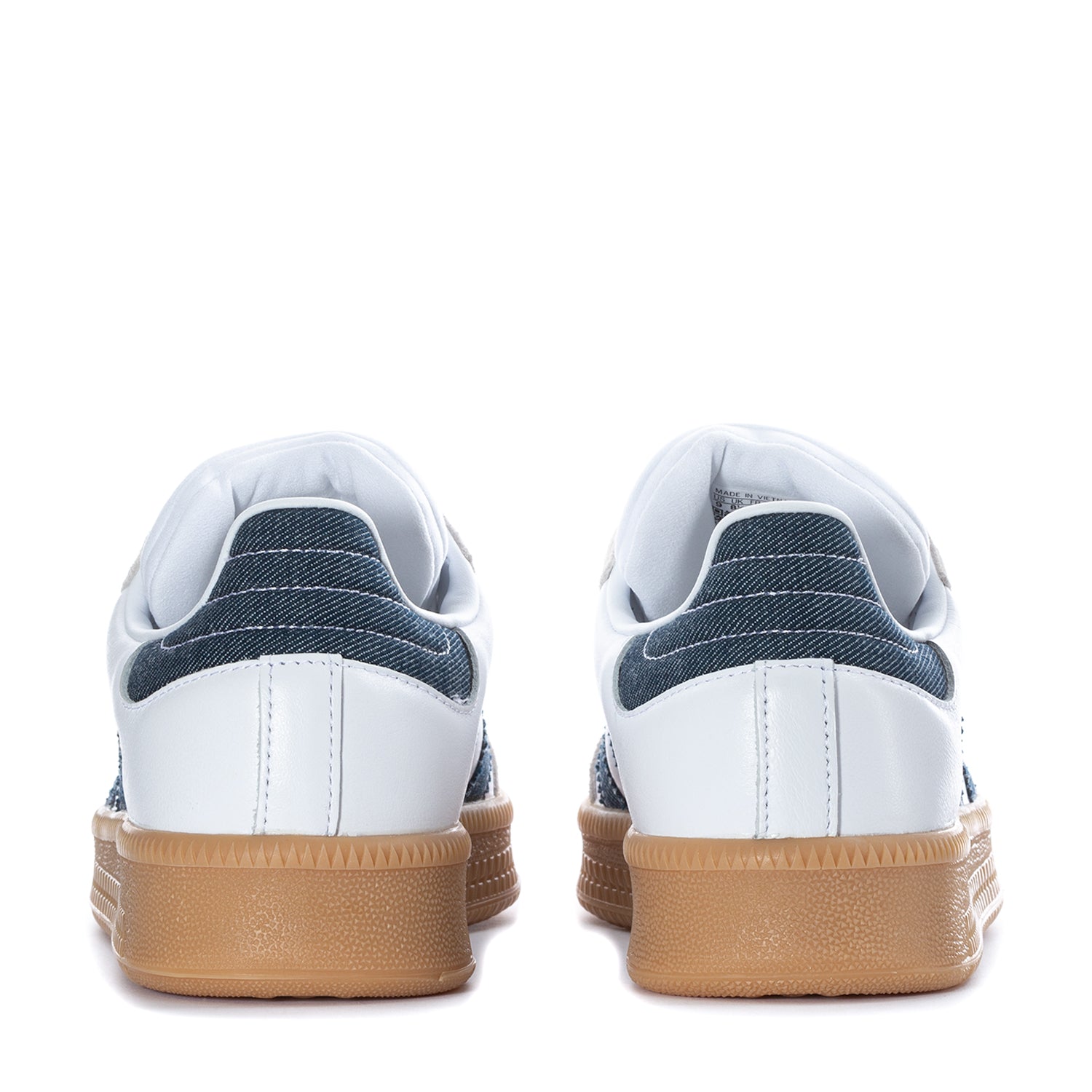 Front view of adidas Samba XLG shoes with detailed stitching and lace closure