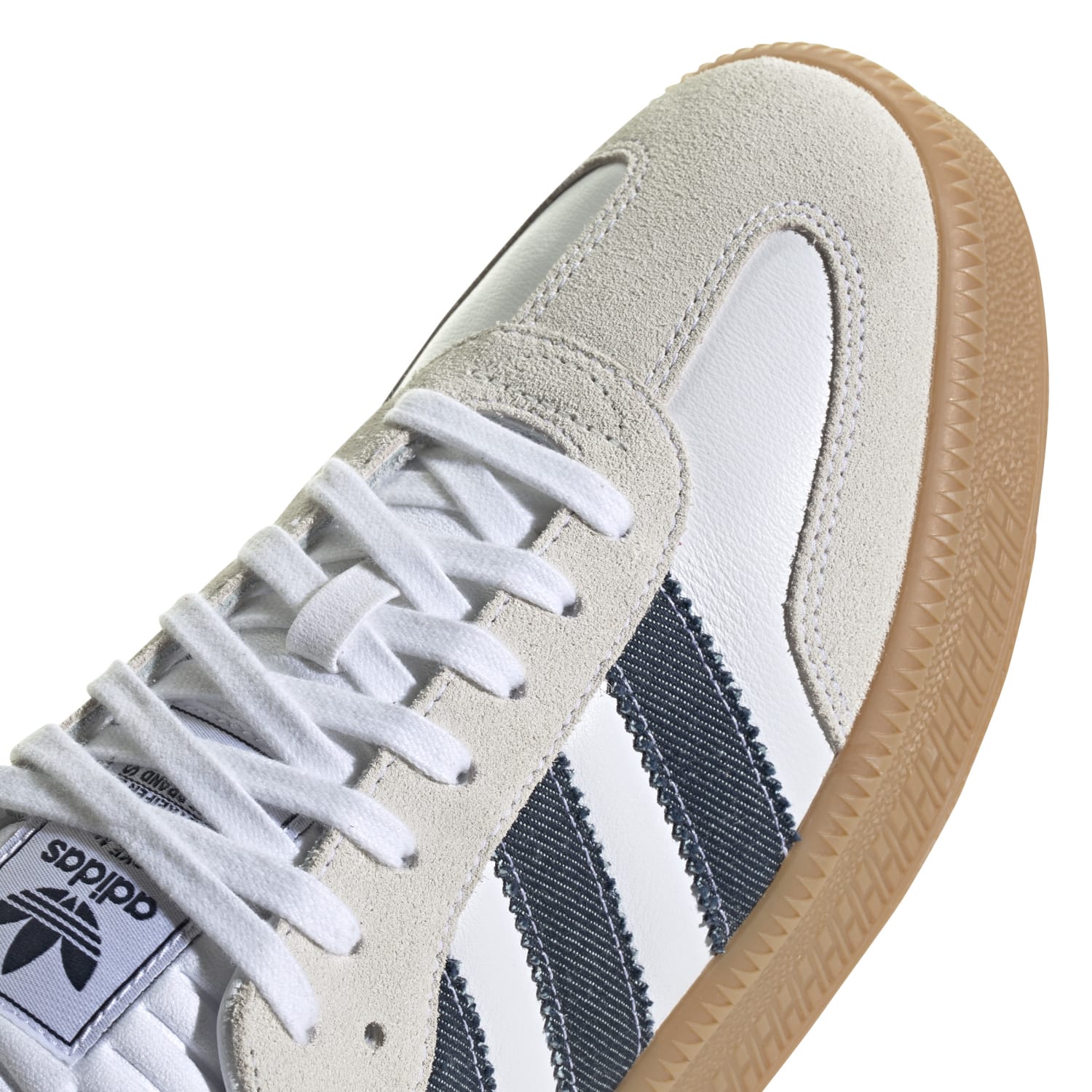 Casual outfit featuring adidas Samba XLG sneakers paired with jeans and a graphic tee