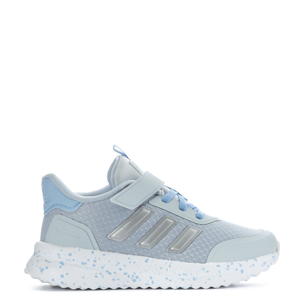 Close-up of adidas X_PLR Path kids sneakers showing breathable mesh upper and supportive midsole