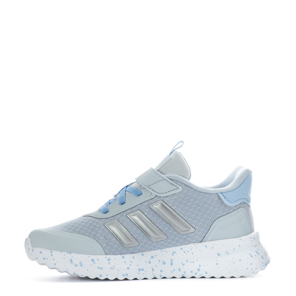Child running outdoors in adidas X_PLR Path kids sneakers, highlighting comfort and grip