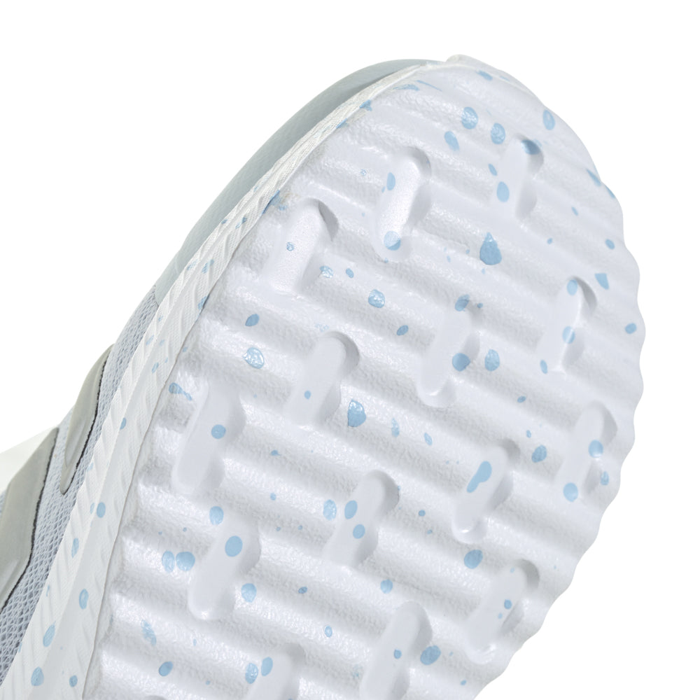 Close-up of adidas X_PLR Path kids sneakers showing breathable mesh upper and supportive midsole