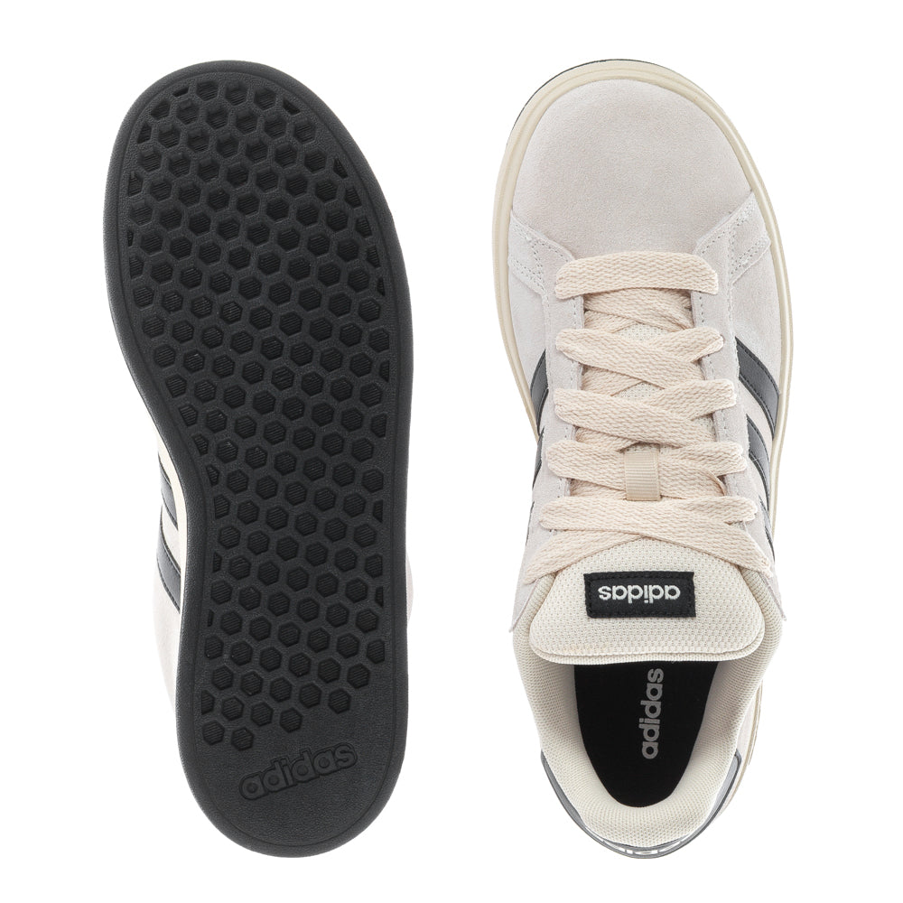 Side view of Grand Court 00s youth sneakers showing classic design and vibrant colors