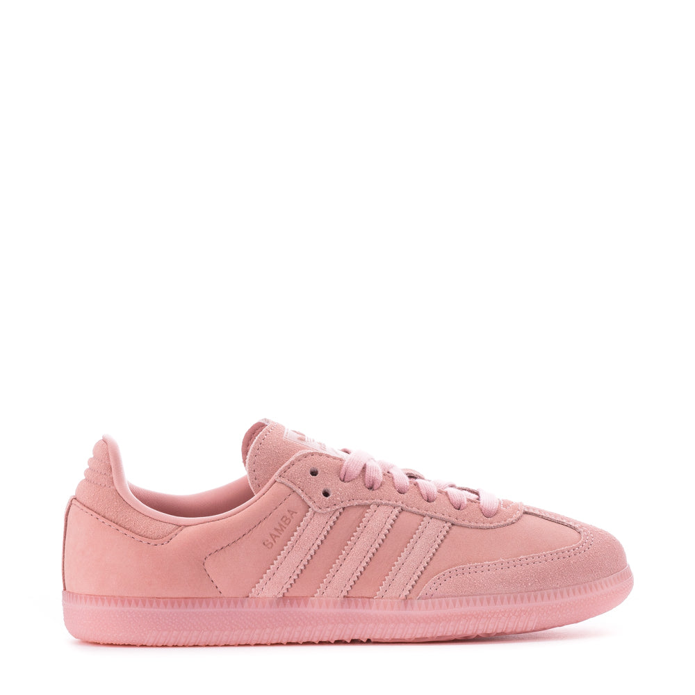 Side view of Adidas Samba OG Women's Sneakers showcasing the leather upper and 3-Stripes.