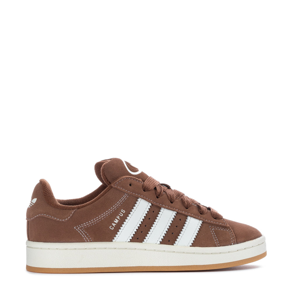 Side view of women's adidas campus shoes with retro styling and durable sole