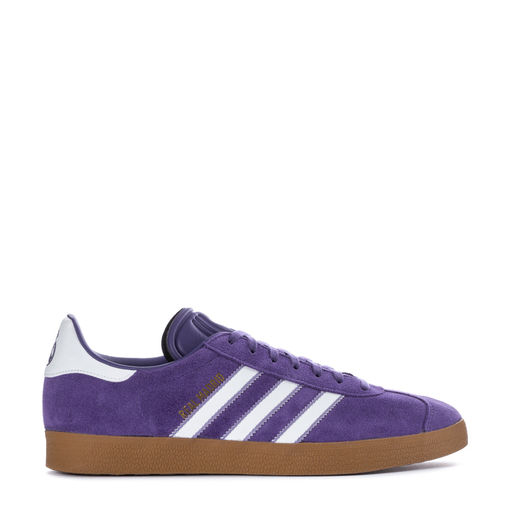 Side view of Adidas Gazelle men's sneakers featuring FMF logo