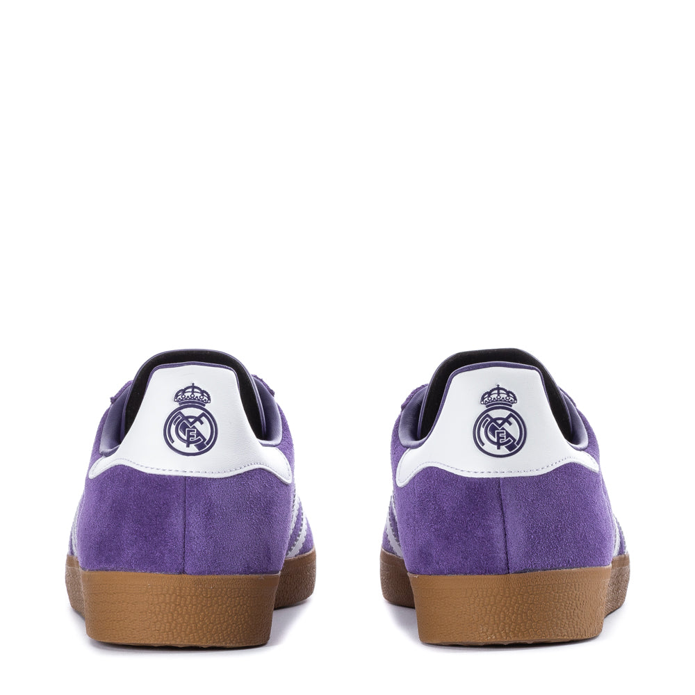 Top-down view of Adidas Gazelle shoes showcasing suede upper