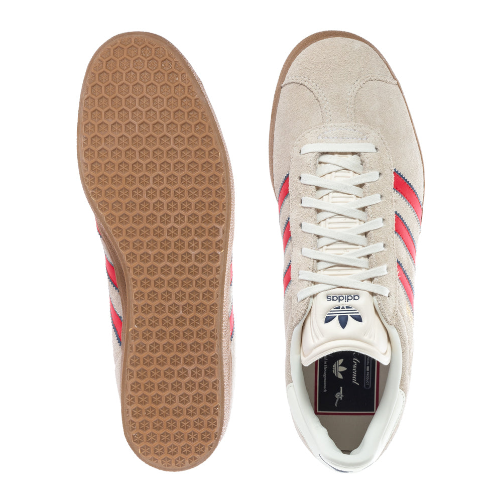 Adidas Gazelle mens sneakers in Green Oxide, showcasing the suede upper and FMF logo.