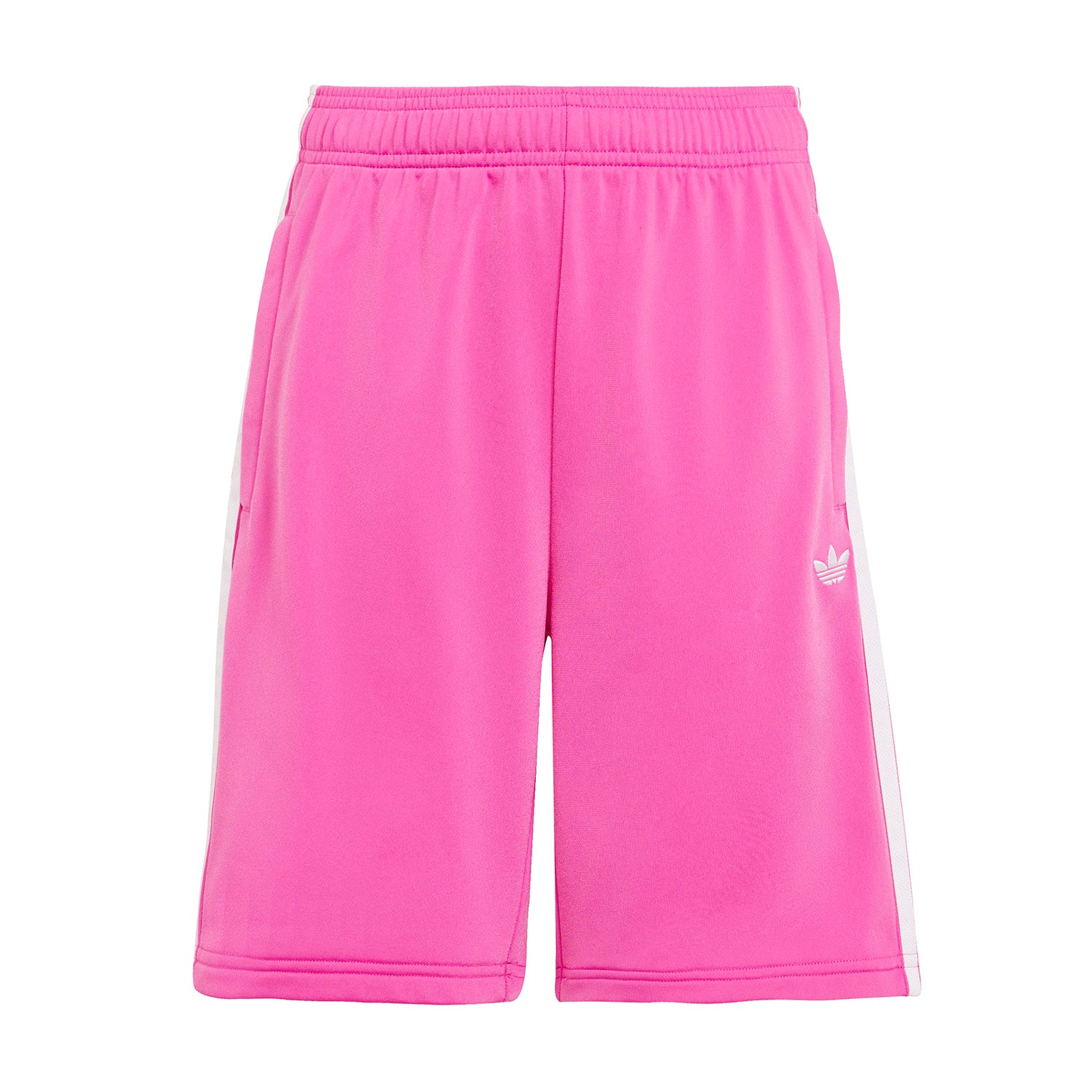 Front view of youth performance sports shorts showing breathable fabric and elastic waistband