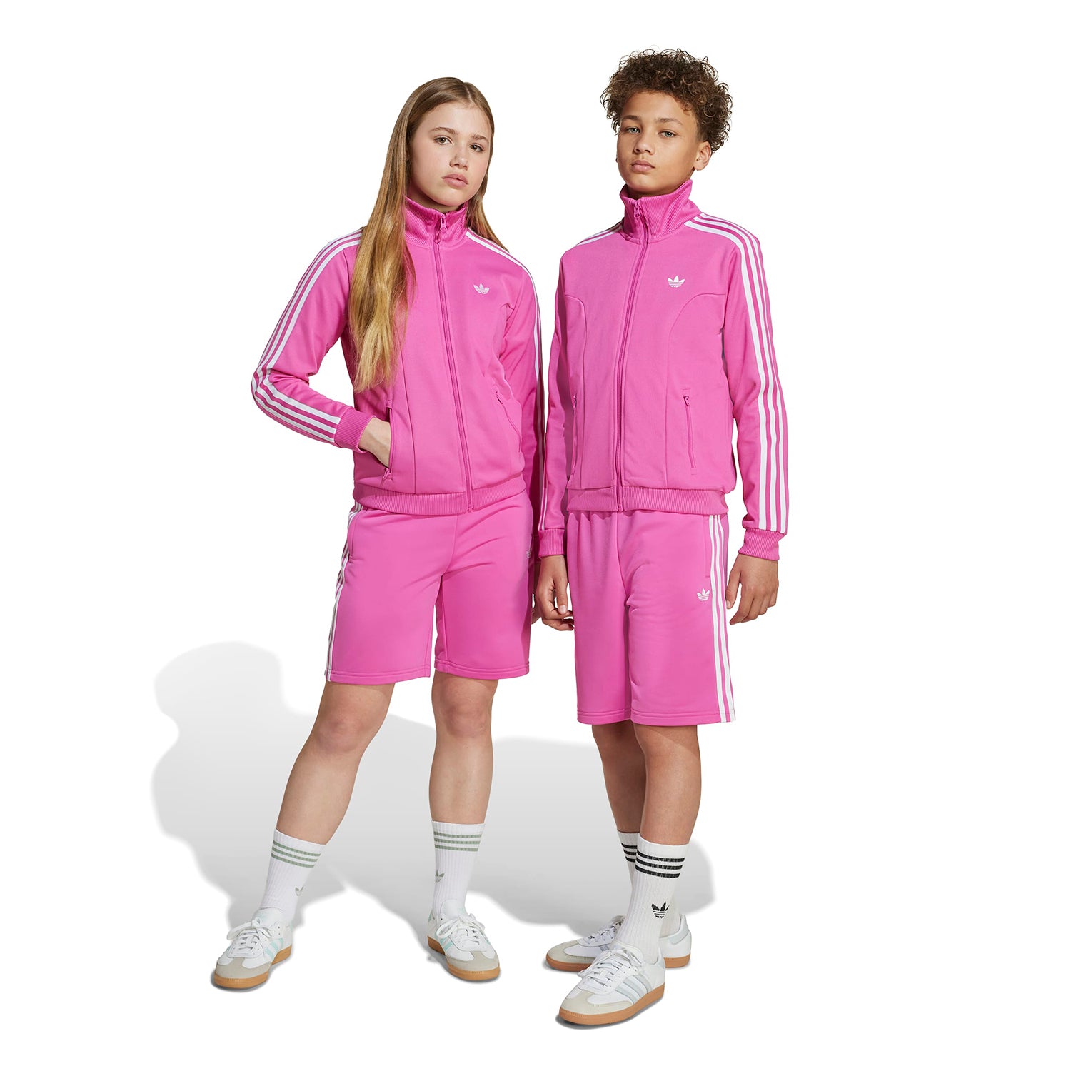 Front view of youth performance sports shorts showing breathable fabric and elastic waistband