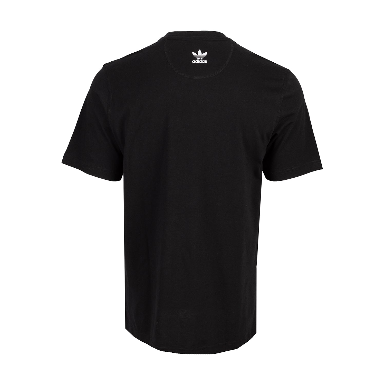 Side angle of Adidas Vintage TV Graphic Tee highlighting the classic fit.