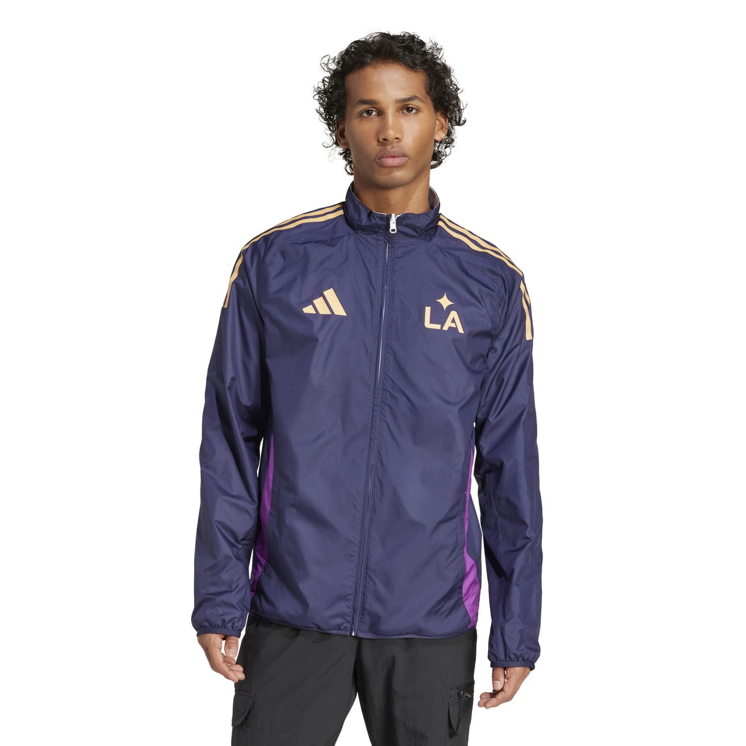 Back view of the Galaxy Anthem Mens Sports Jacket, featuring the side zip pockets and overall design.