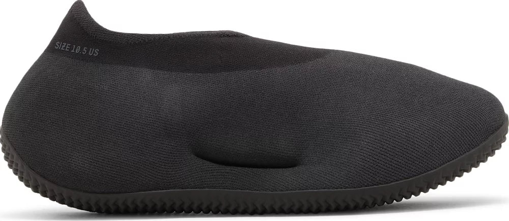 Adidas Yeezy Knit RNR Stone Onyx sneakers front view showing knit texture