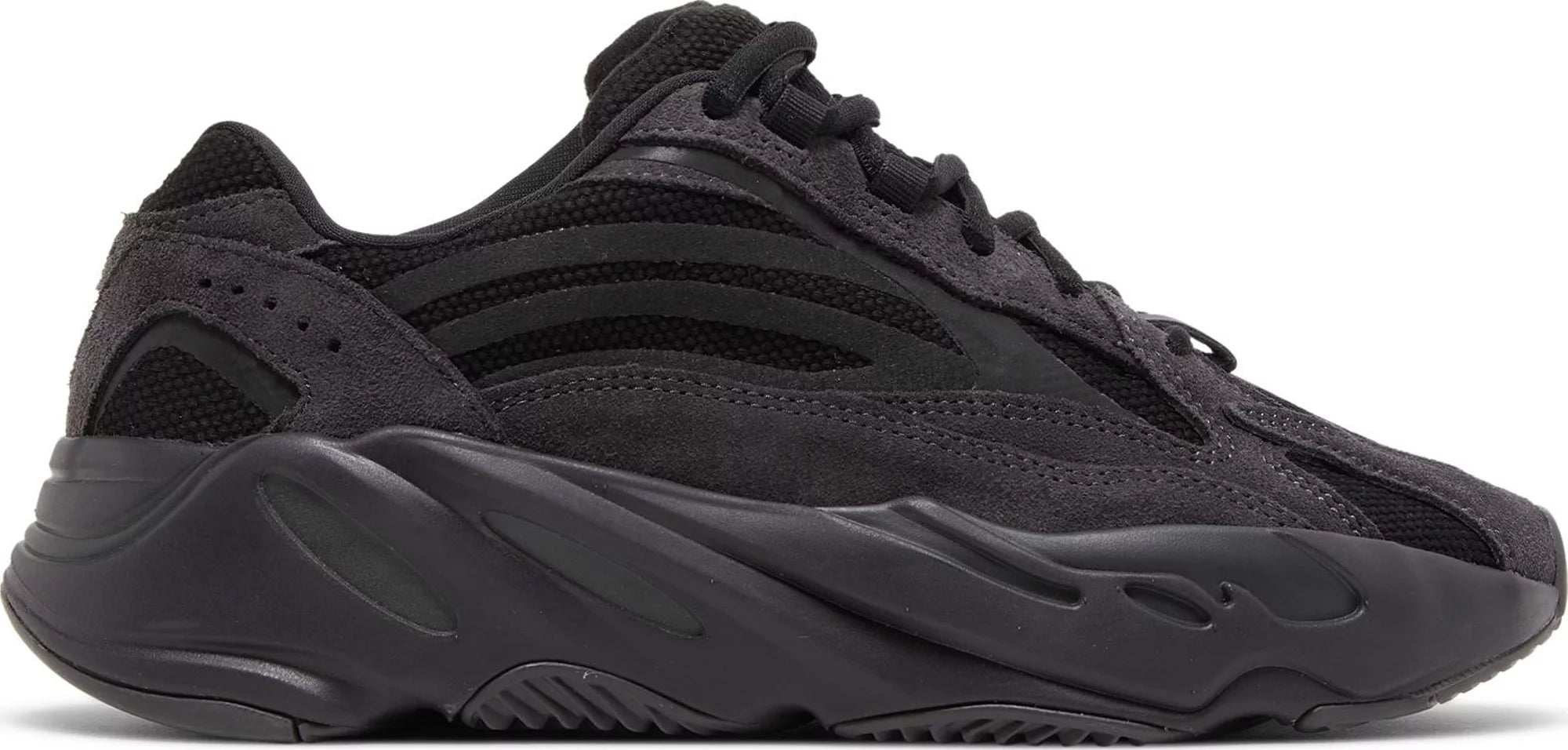 Side view of Yeezy Boost 700 V2 Vanta sneakers showcasing the sleek design