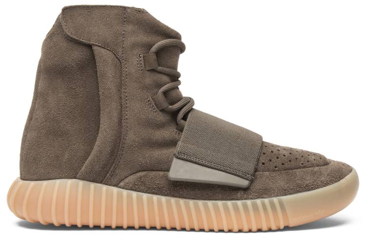 Adidas Yeezy Boost 750 Brown side view showcasing its sleek design.