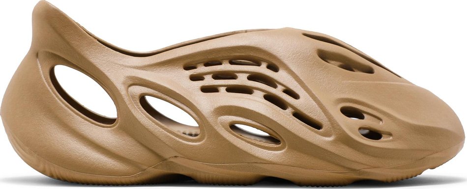 Side view of Adidas Yeezy Foam Runner Ochre highlighting its sleek design.