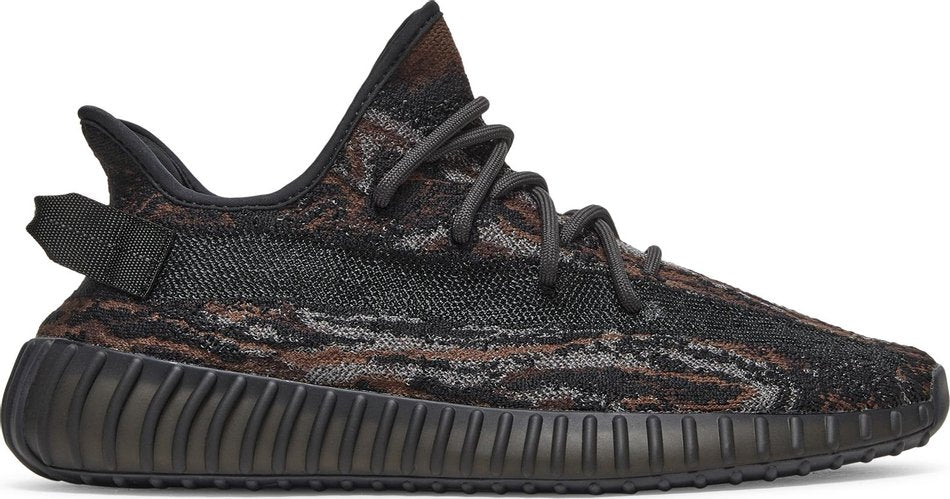 Side view of Adidas Yeezy Boost 350 V2 MX Rock sneakers showing the unique colorway